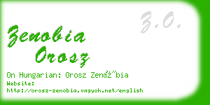 zenobia orosz business card